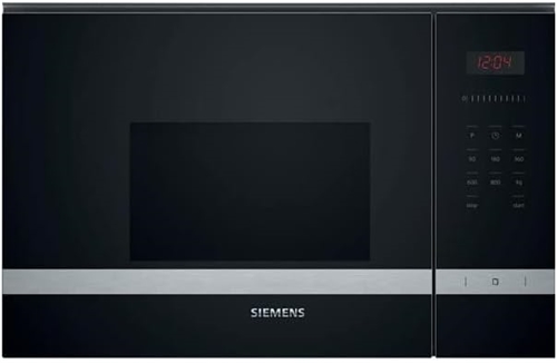 Siemens BF523LMS0 Iq300 Forno microonde da incasso cm. 60 h. 38 - nero / inox