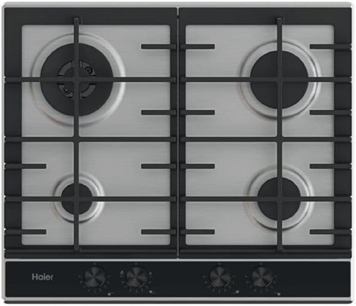 Haier Series 4 HAHG6BR4XH Acciaio inossidabile Da incasso 59.5 cm Gas 4 Fuochi