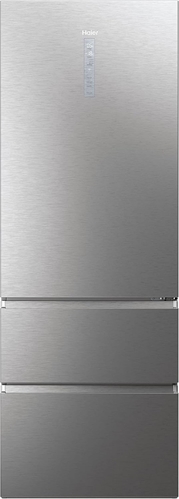 Haier H200W700D675 Frigorifero Combinato 486 L No Frost Classe D Platino, Acciaio inossidabile