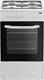 Beko CSG42001FW Cucina a Gas 4 Fuochi Forno a Gas Larghezza x Profondità 50x50 cm con Coperchio colore Bianco