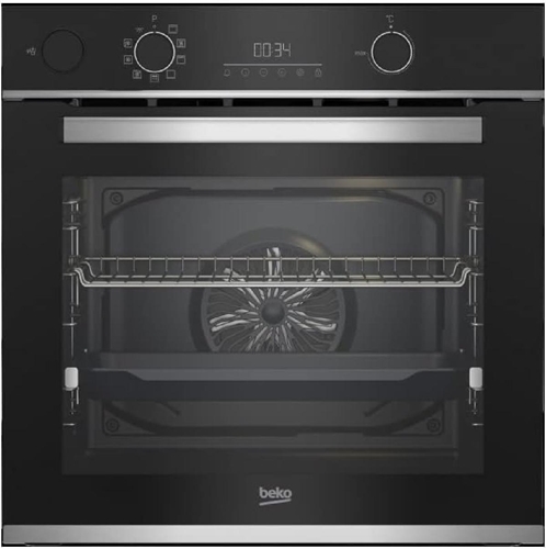 Beko BBIS13300XPE Forno da Incasso Multifunzione Elettrico 60 cm assistito a vapore SteamAssist Pirolitico 9 funzioni Classe A+ Finitura Inox Serie b300