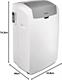 Whirlpool PACW212CO Condizionatore Portatile Monoblocco 12000 Btu / h Classe A