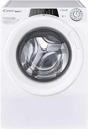 Candy RO41274DWMCE Rapido' Lavatrice Slim, Snap & WashM Classe A, 7 Kg, 1200 giri Motore Inverter BPM Profondita' 45 cm