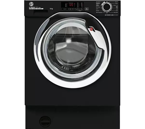 Hoover H-Wash 300 HBWS48D1ACBE Lavatrice da incasso 8 kg, 1400 Giri, Nera